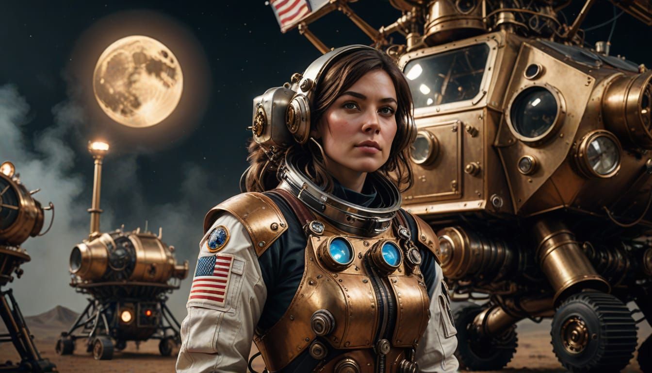 portrait of a female astronaut....