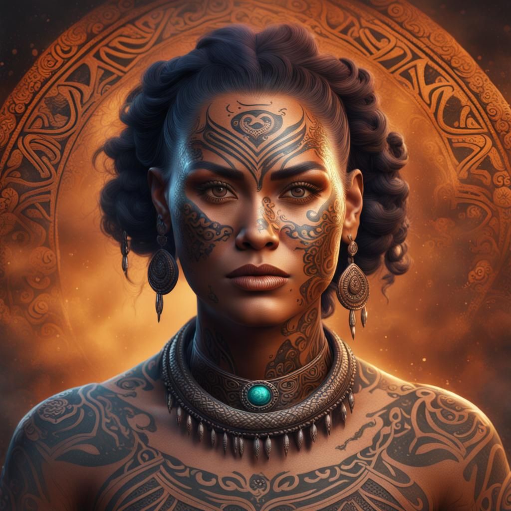 Portrait Maori Woman