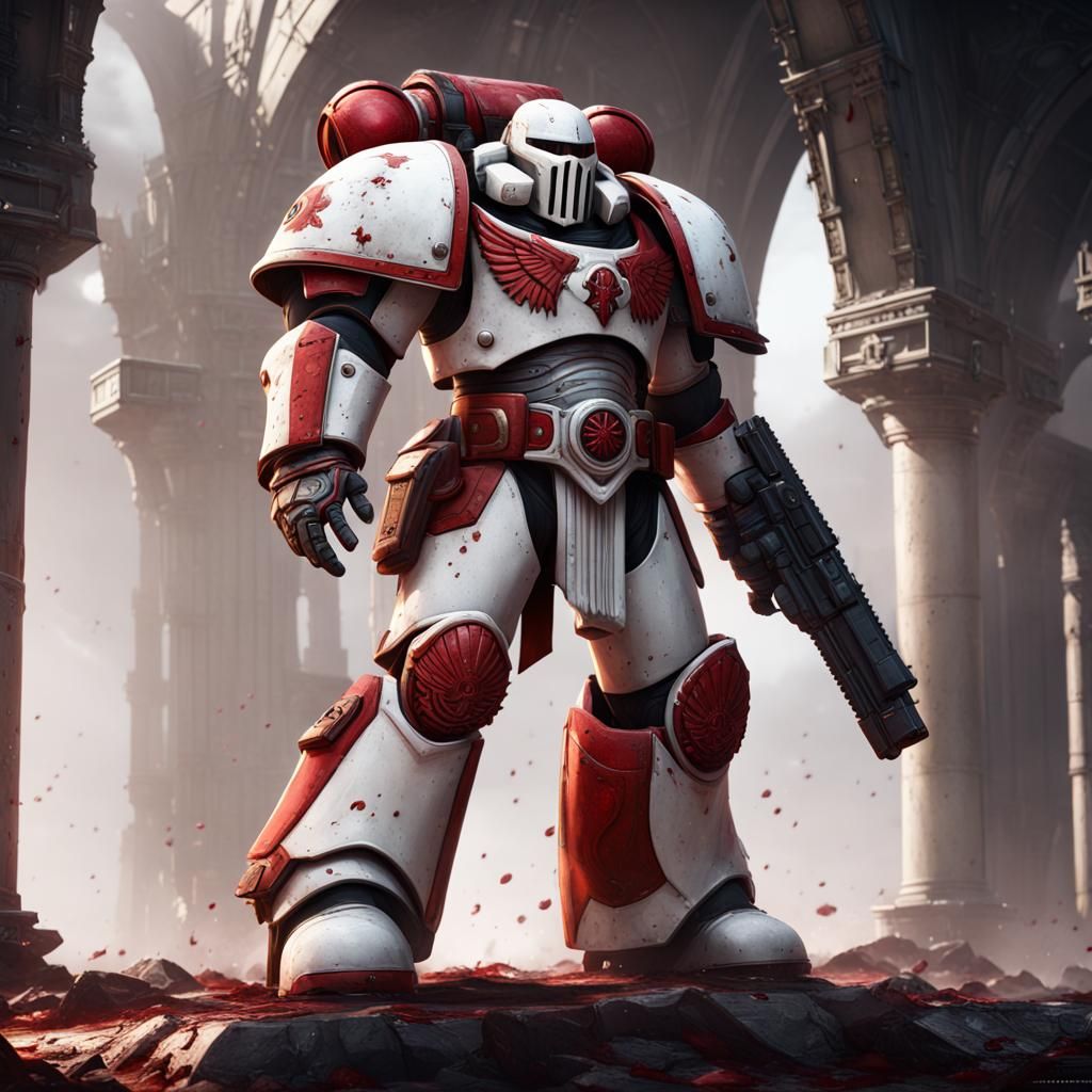 White Scars Space Marines Legion in Detailed Matte Painting