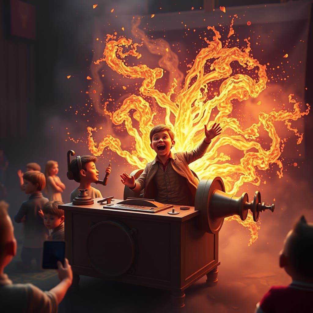 Whimsical Chaos Unleashed: Fantastical School Assembly