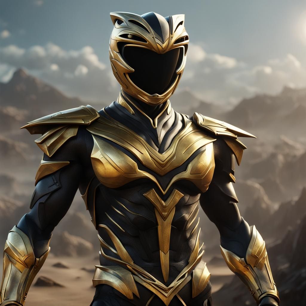 Black and Gold Power Ranger Concept Art