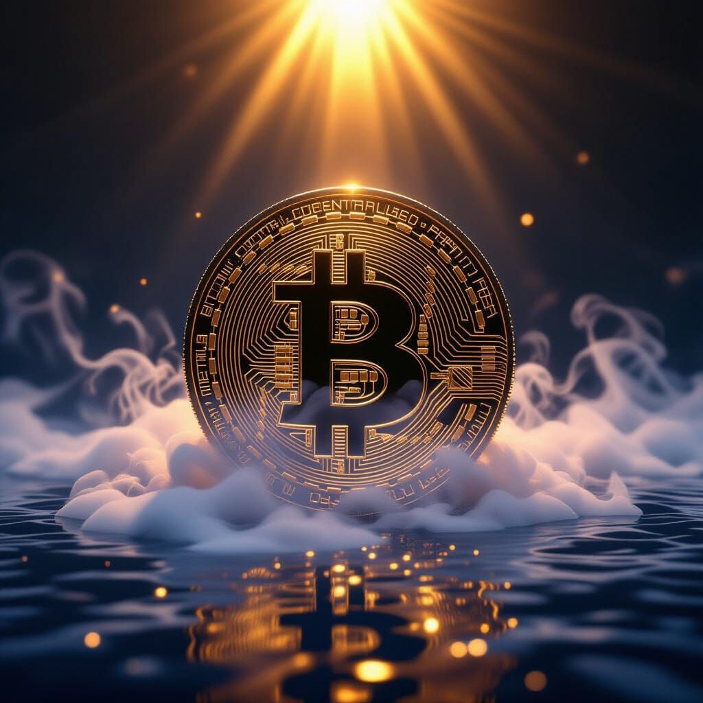 Bitcoin as Hope for Humanity, Hyperrealistic Style