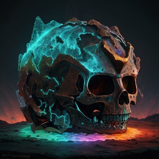 Mystical Opalescent Crystal Lava Gem: Eerie, Haunted, Bus in...