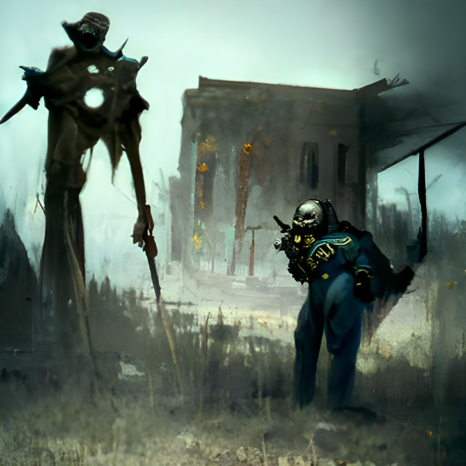 Sinister Post-Apocalyptic Fallout Scene