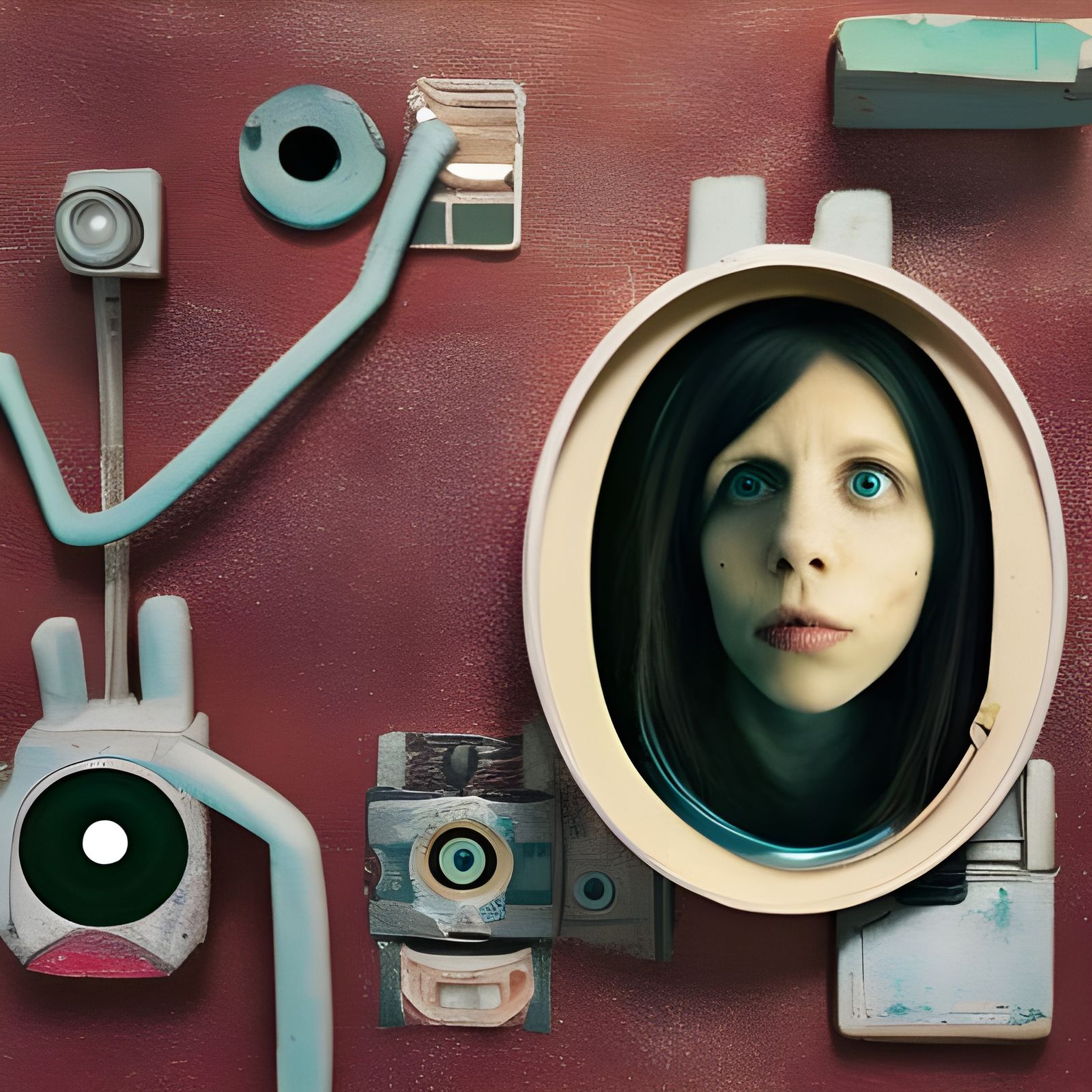 Humanoid Maniac in Mixed Media, Anderson Film Style