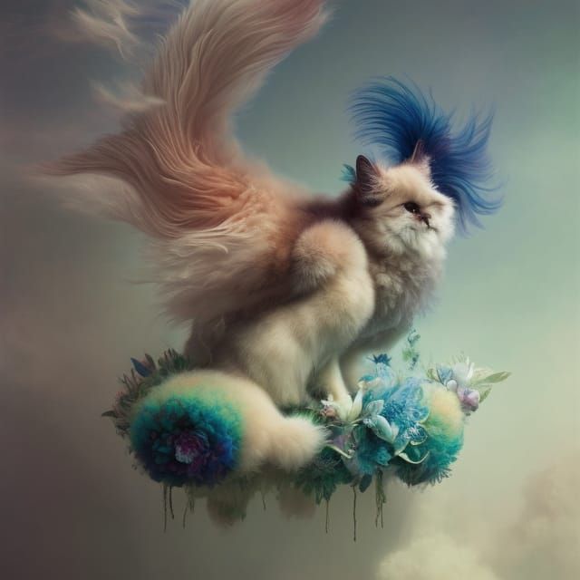 Ethereal Fluffy Creatures in Glass Boxes