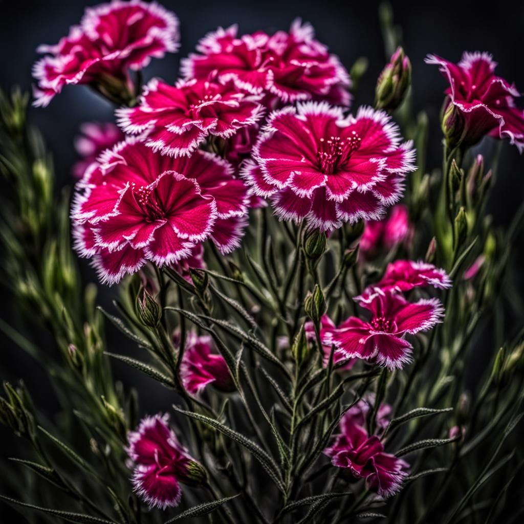 Hyperrealistic Portrait of Mother Dianthus
