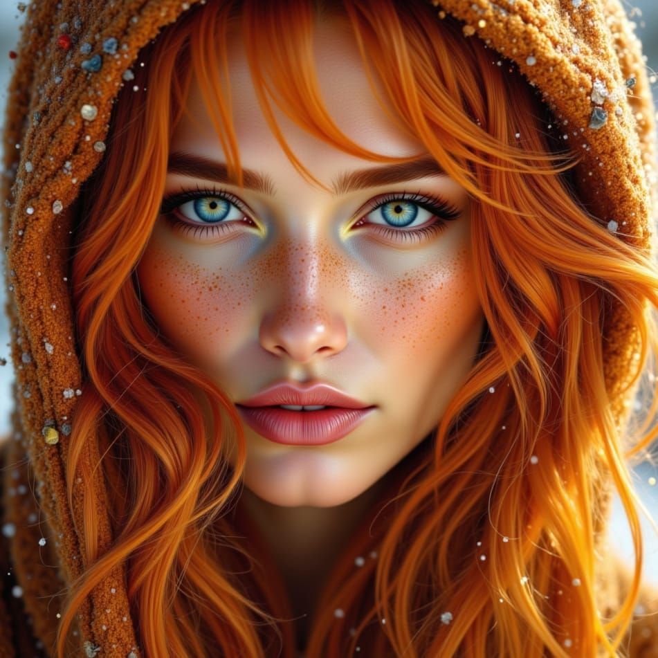 Close-up woman portrait