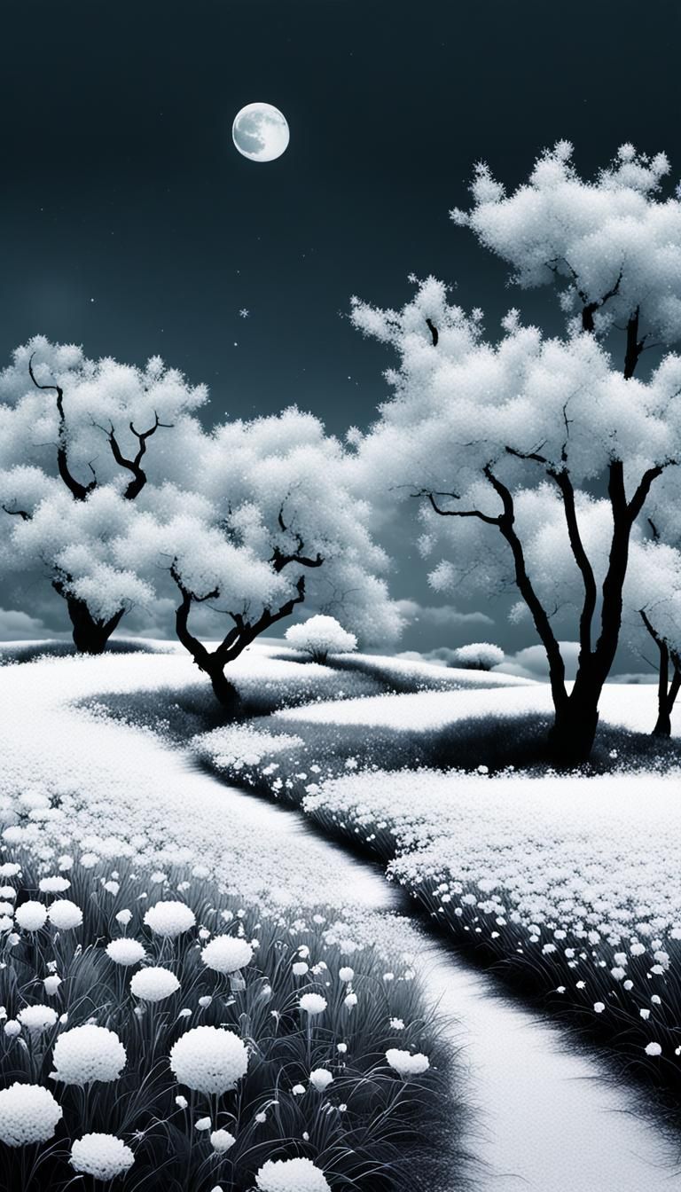 Minimalist Chinese Ink Painting with Infrared Simulation