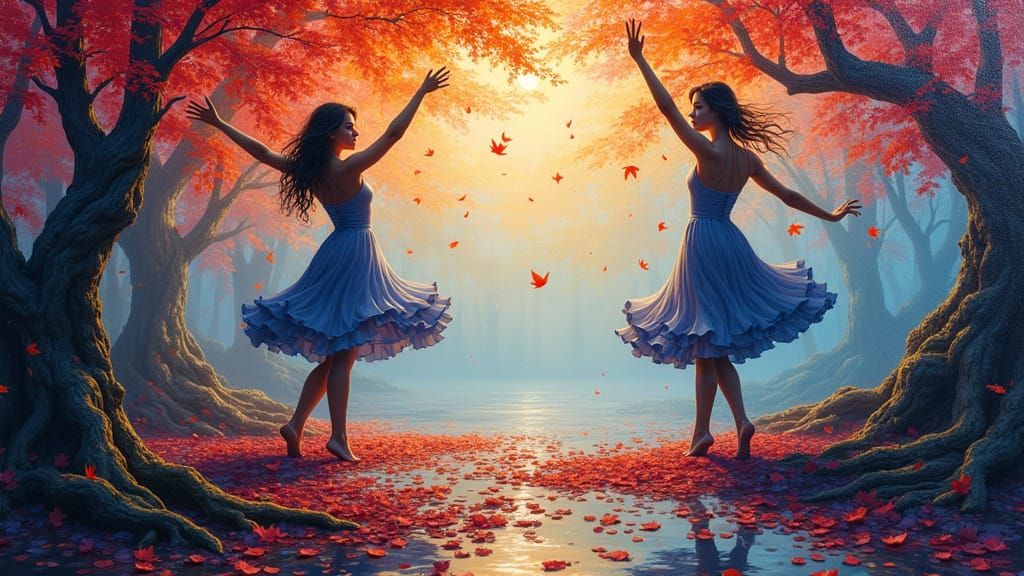 Mysterious Impasto Dancing Figures in Jauga National Park's ...