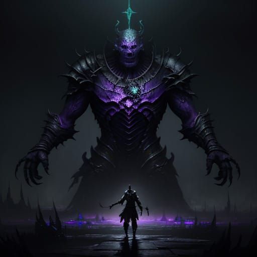 Ethereal Encounter with Dark Fantasy Deity