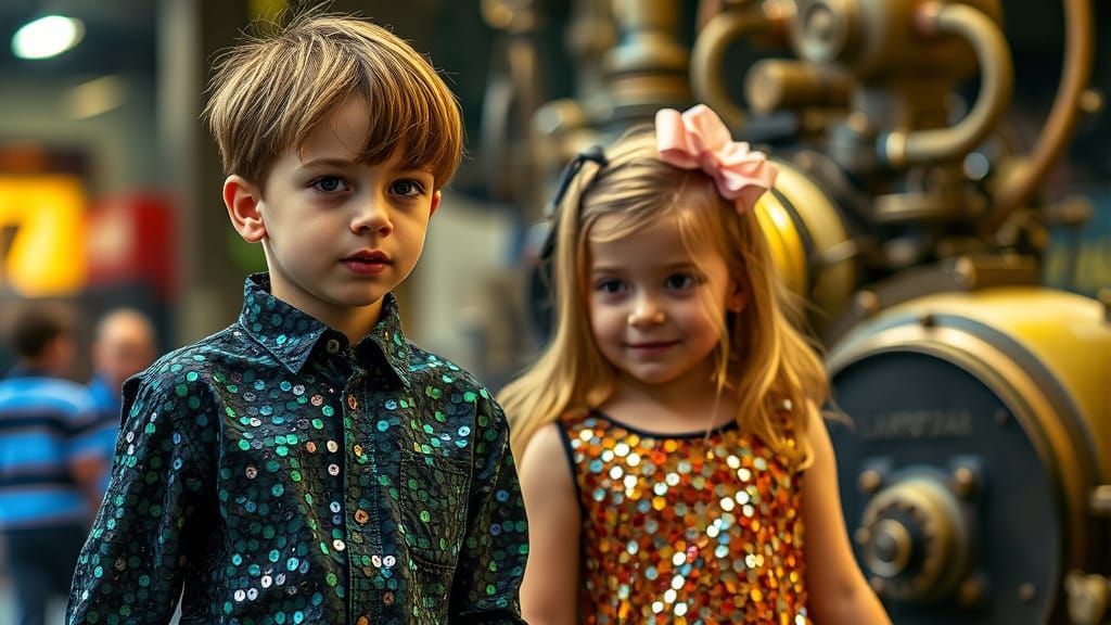 Whimsical Steampunk Scene Captured in Macro Photography