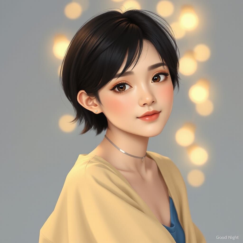 Hyperrealistic Image of a Serene Thai Woman