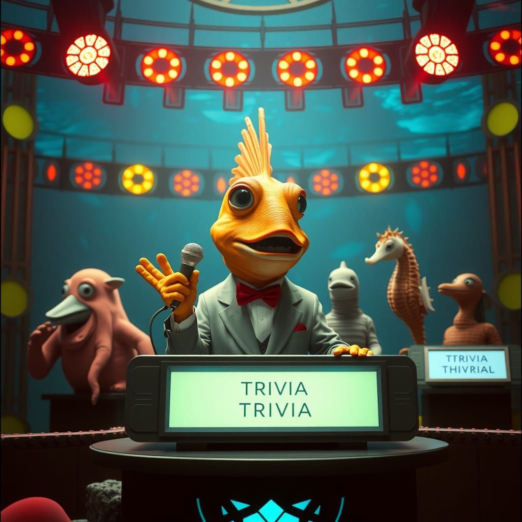 Underwater Game Show Hosted by a Fish