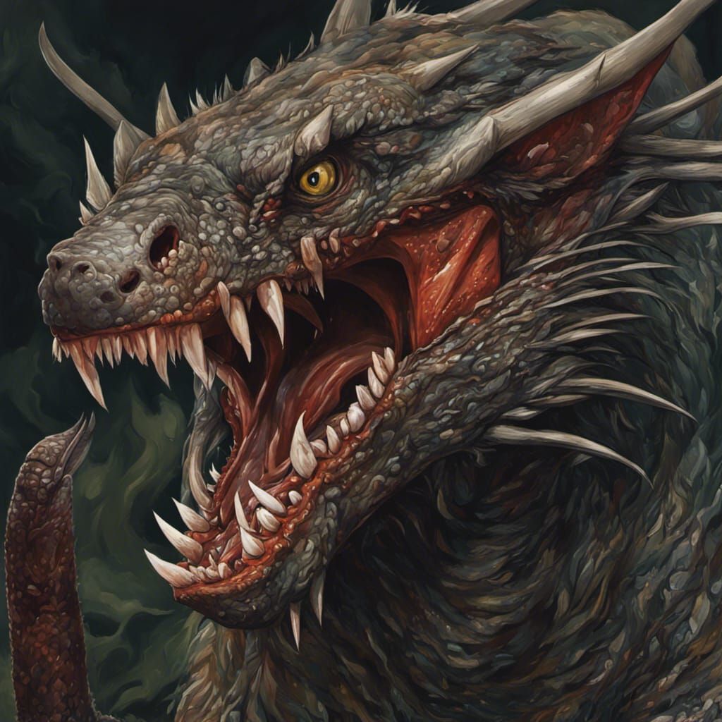 Intensely Detailed Anthropomorphic Creature in Gouache Style