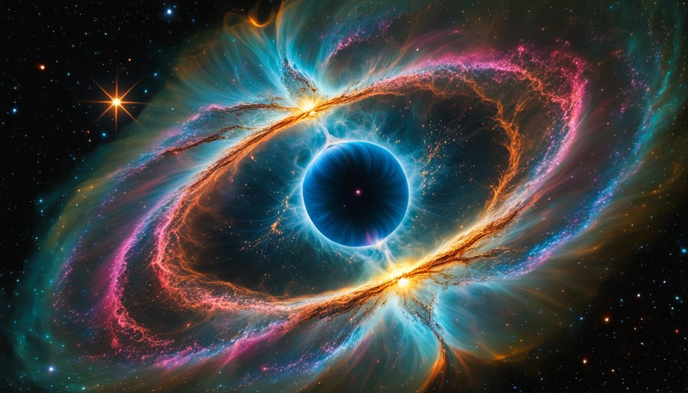 Cat's Eye Nebula: Radiant Galactic Starscape
