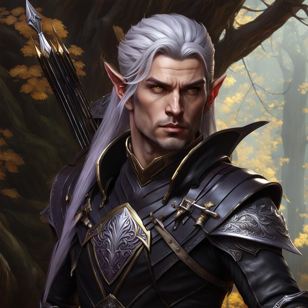 Dark Elf Assassin Archer Concept Art