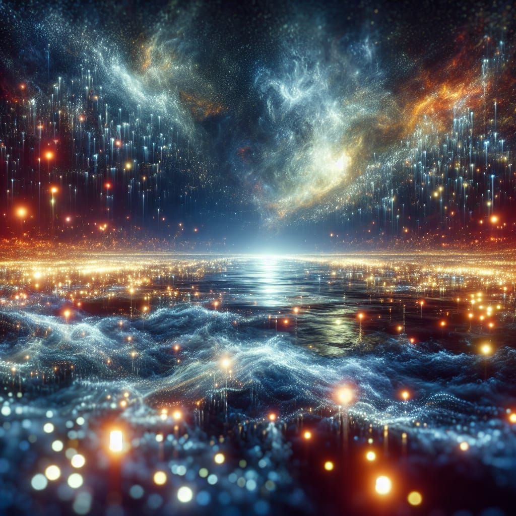 LED Ocean: A Maximalist Digital Matte Painting