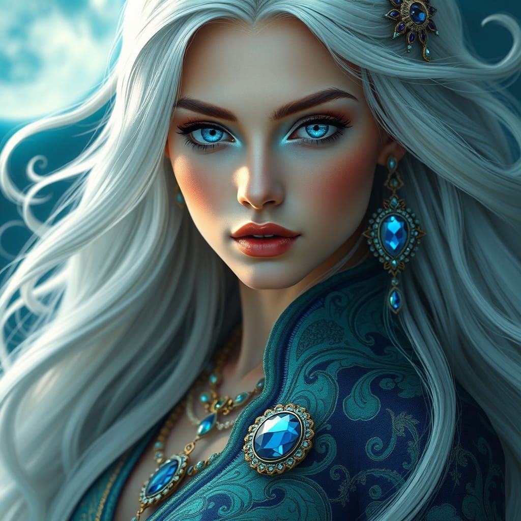 Ethereal Fantasy Portrait in Hyperrealistic Style