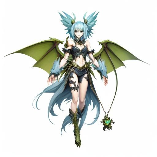 Winged Monster Girl Character Design