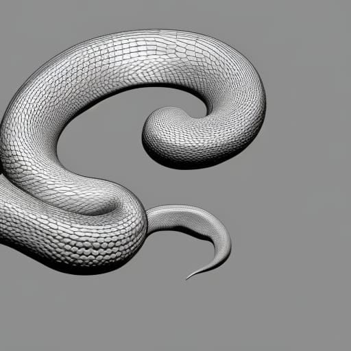 Contrasting Snakes in 3D Rendering