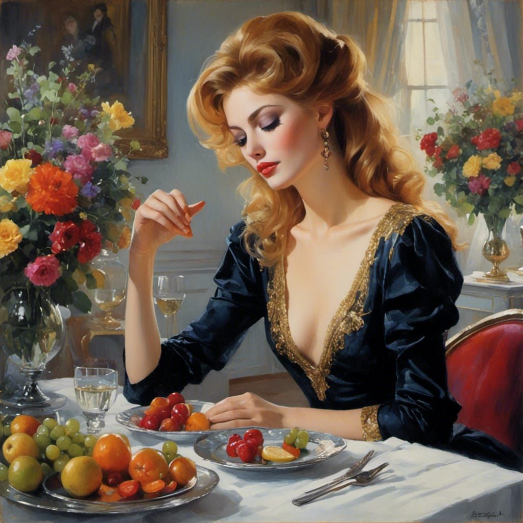 Surreal Portrait of Mary Slipping Away