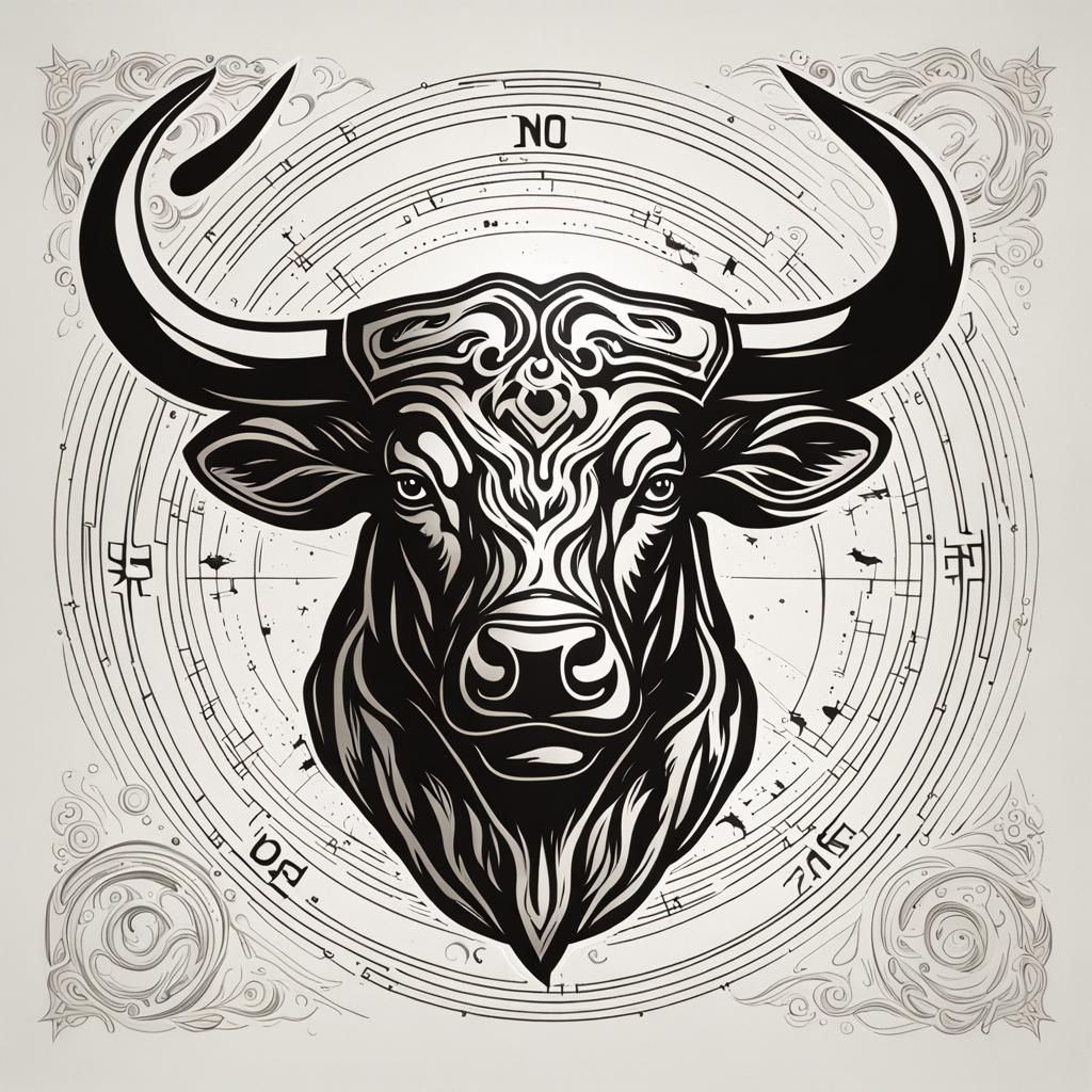 Zodiac Taurus Head Logo: Strength and Determination