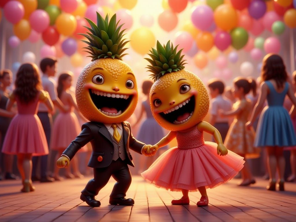 Adorable Fruits Steal the Show at Prom in Vibrant, Festive A...