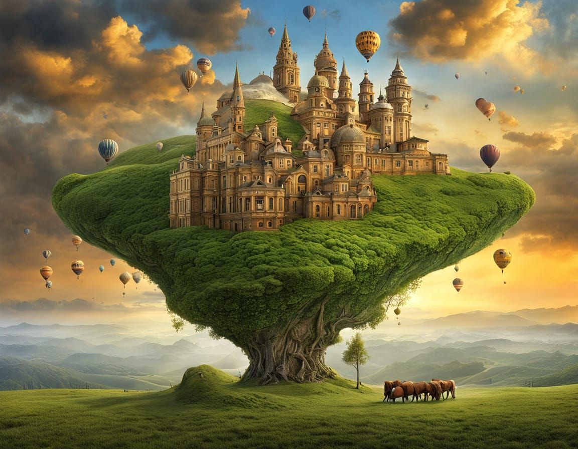 Time Everlasting: A Surrealist Fantasy Landscape