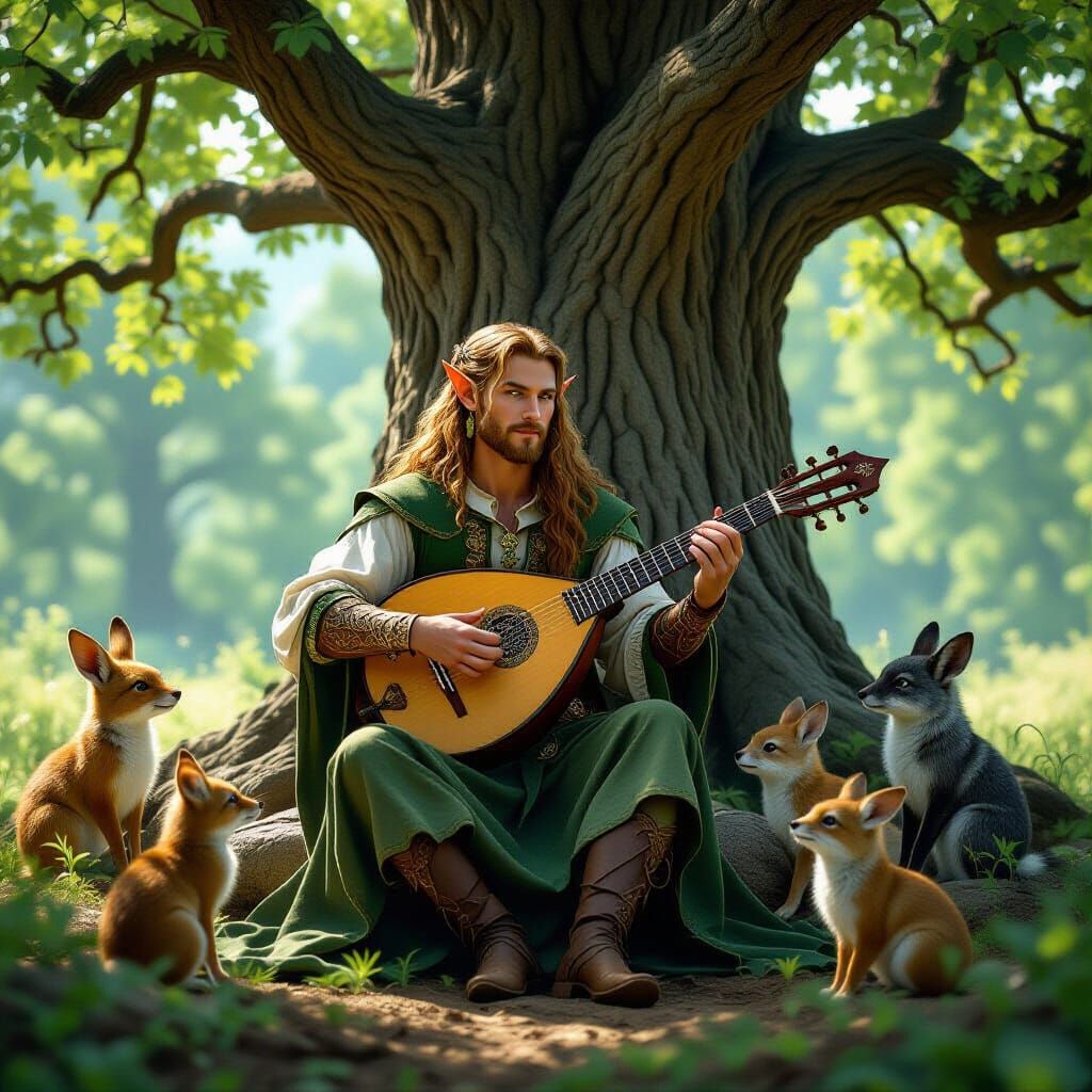 Enchanted Elven Bard's Forest Concert