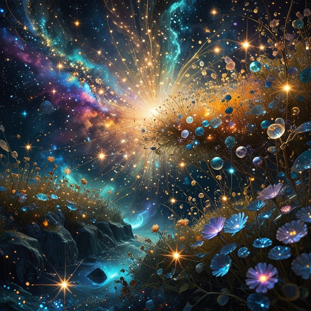 Cosmic Whispers: A Celestial Fairy Realm
