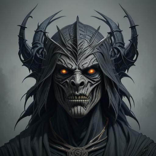 Intricate Halloween Mask Design with Dynamic Lighting