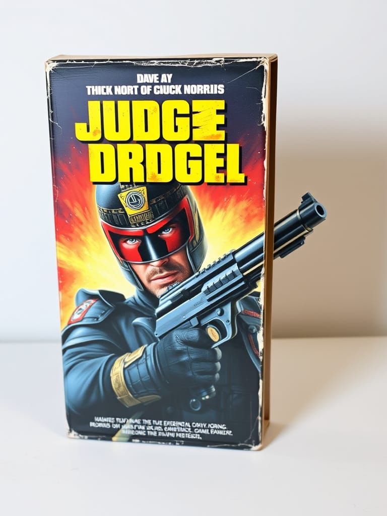 Retro VHS Box Art: 80s Judge Dredd Movie