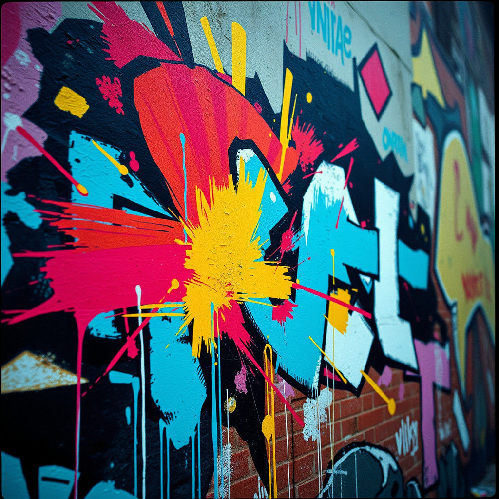 Dynamic Street Art in Cinematic Style