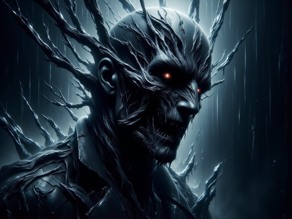 Fallen Angel in Chains: Macabre Art
