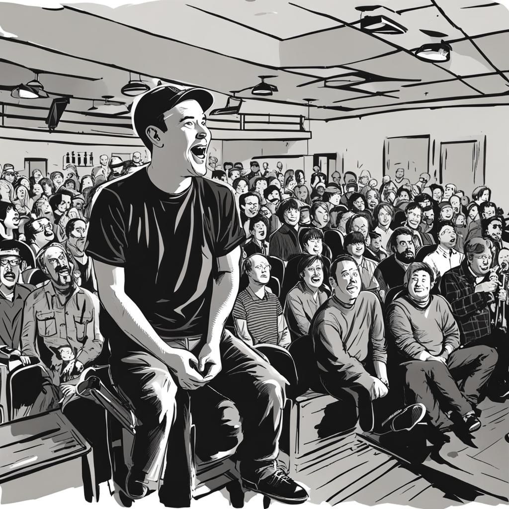 Comedian Performing Stand-Up Routine