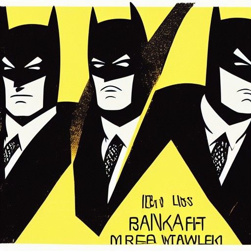 Batman Reimagined as Kraftwerk Album Art