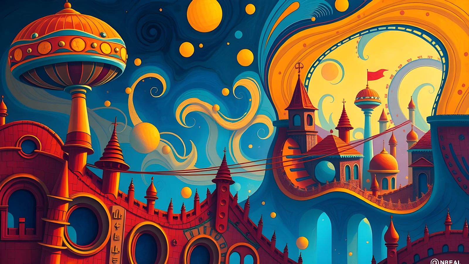 Vibrant Abstractions in Kandinsky's Style