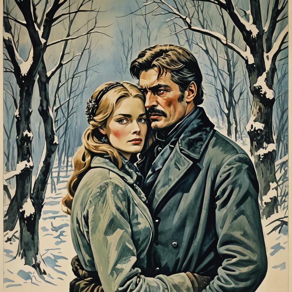Doctor Zhivago Film Poster in Vrubel Style