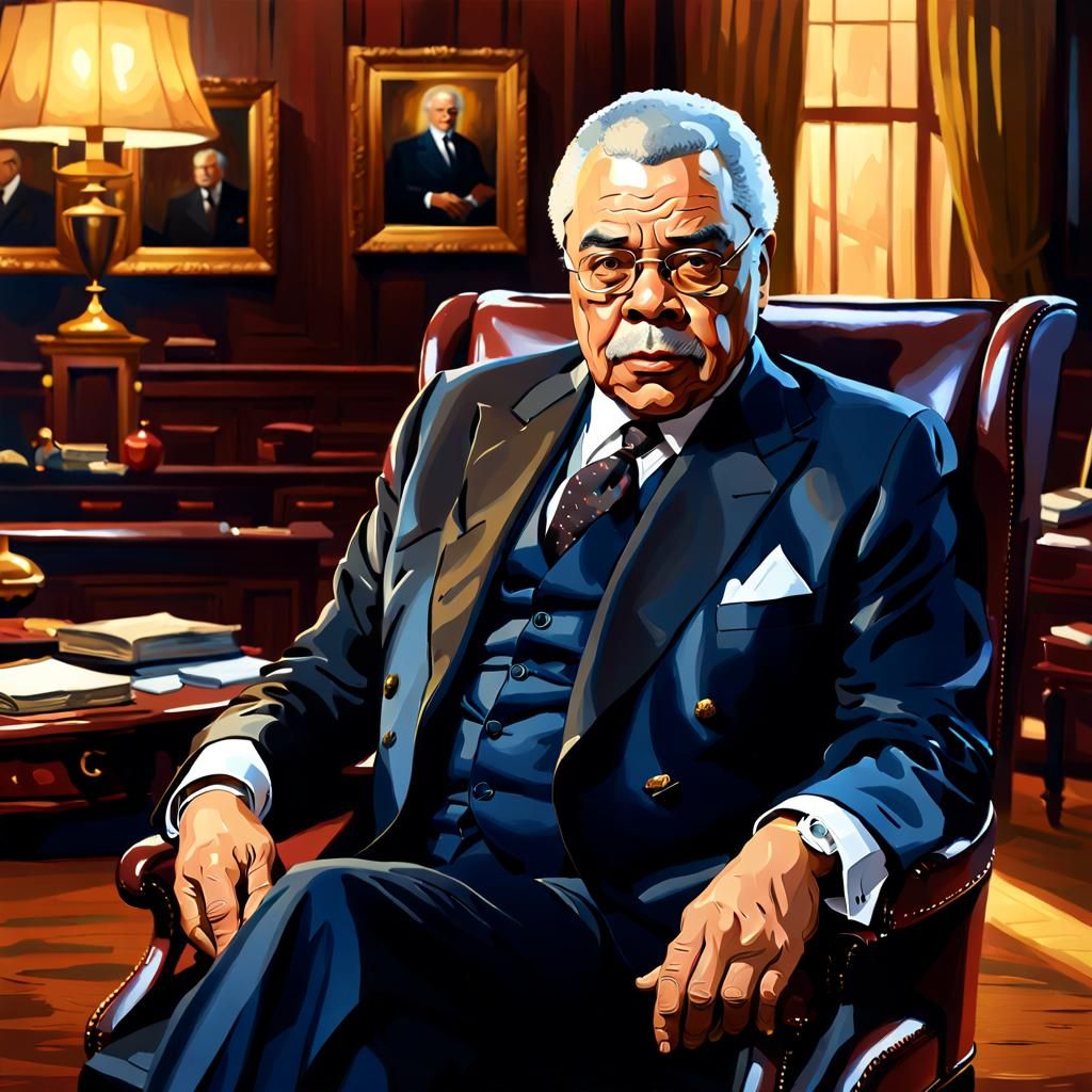 Dignified Portrait in the Style of Oil Painting