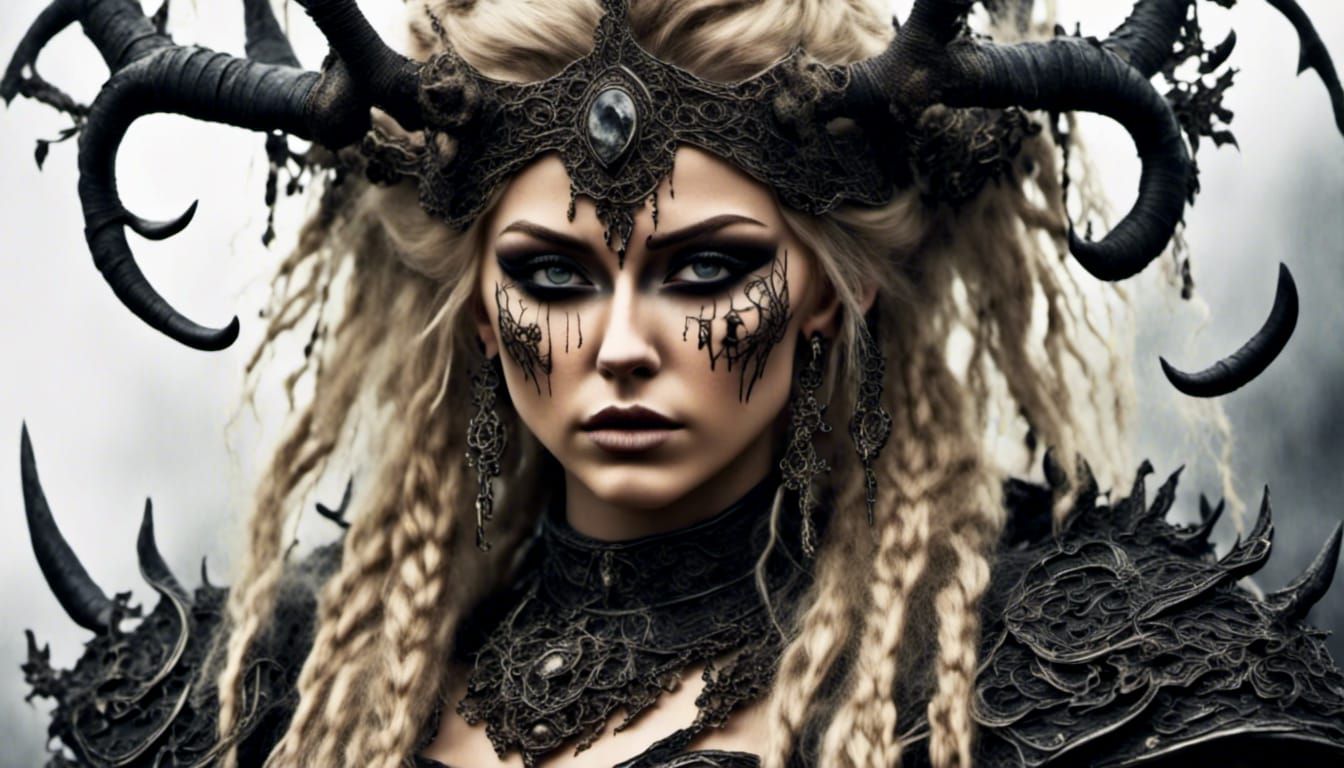 Beautiful viking portrait