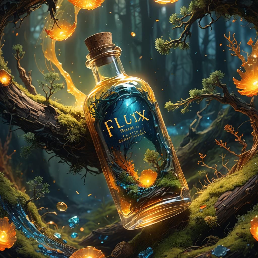 Ethereal Pine Rosin and Shattered Bottle Concept Art