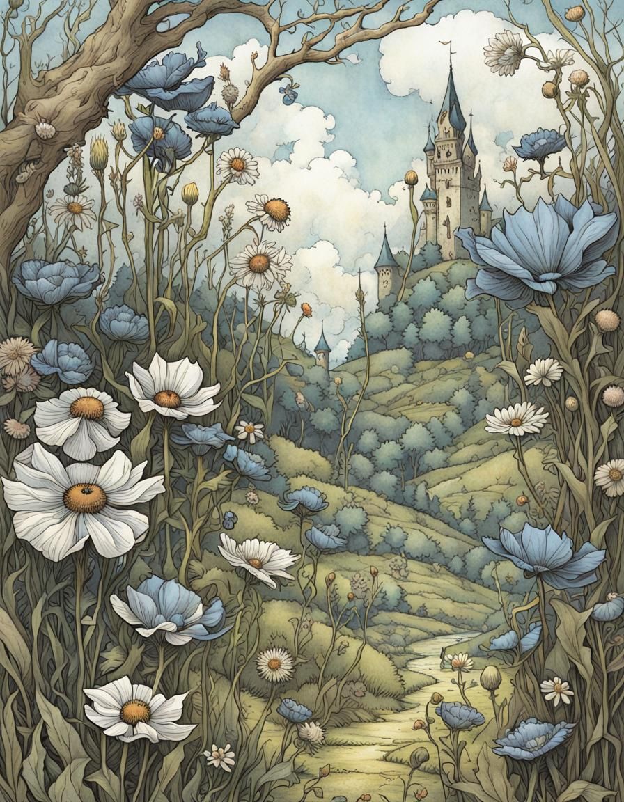 Potter style illustration