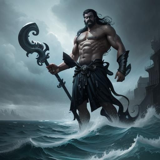 Poseidon in Stormy Seas: A Sinister God