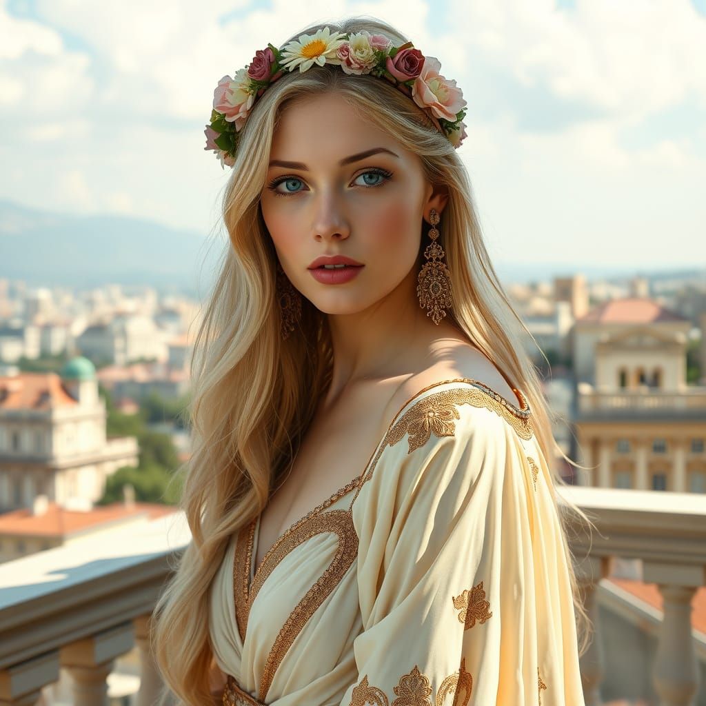 Classical Beauty in Art Nouveau Style