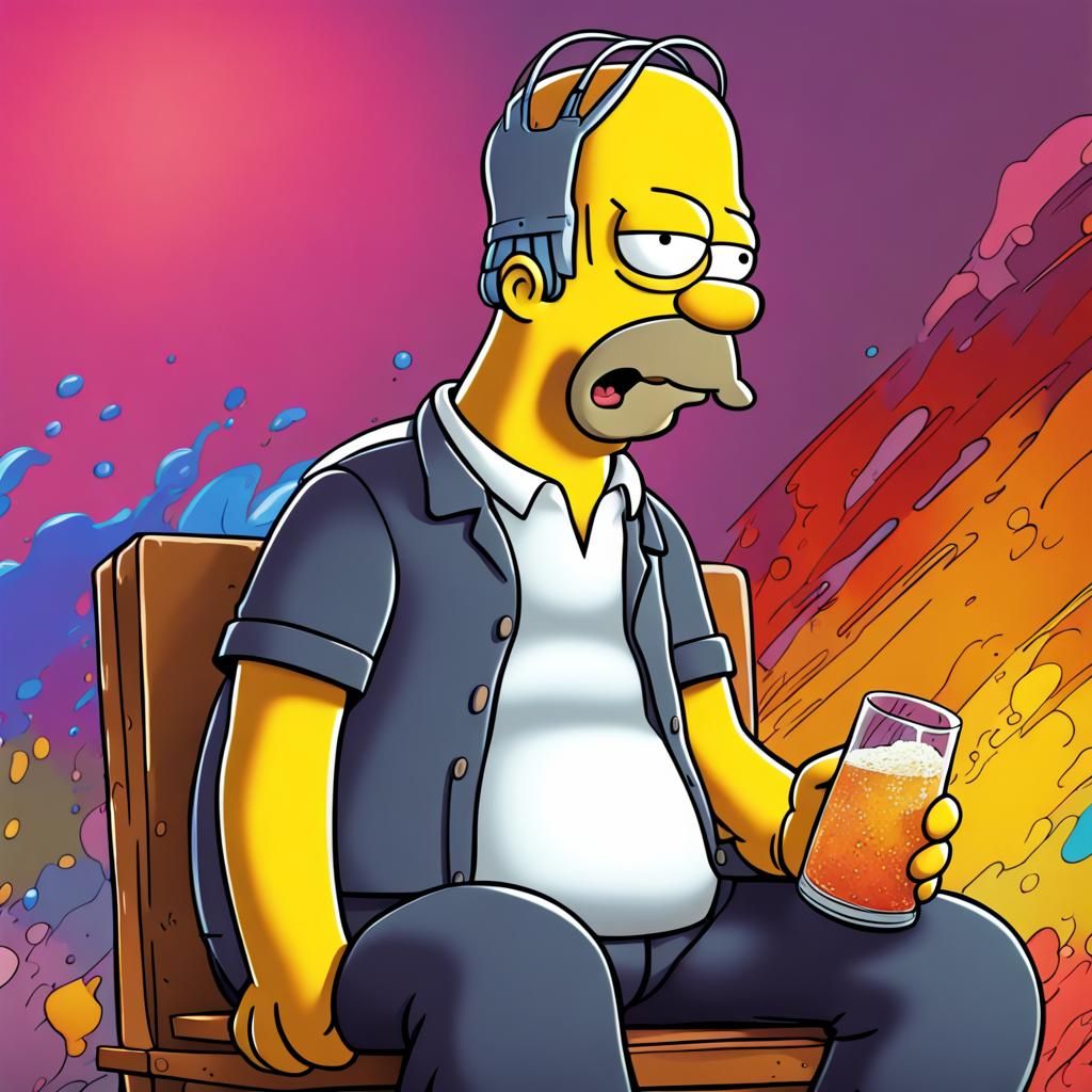 Hyperrealistic Human Rendition of Homer Simpson