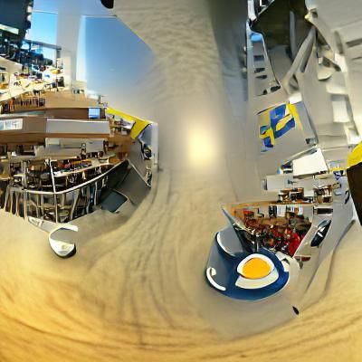 Breakfast tsunami inside Ikea shop Unreal Engine polished pa...