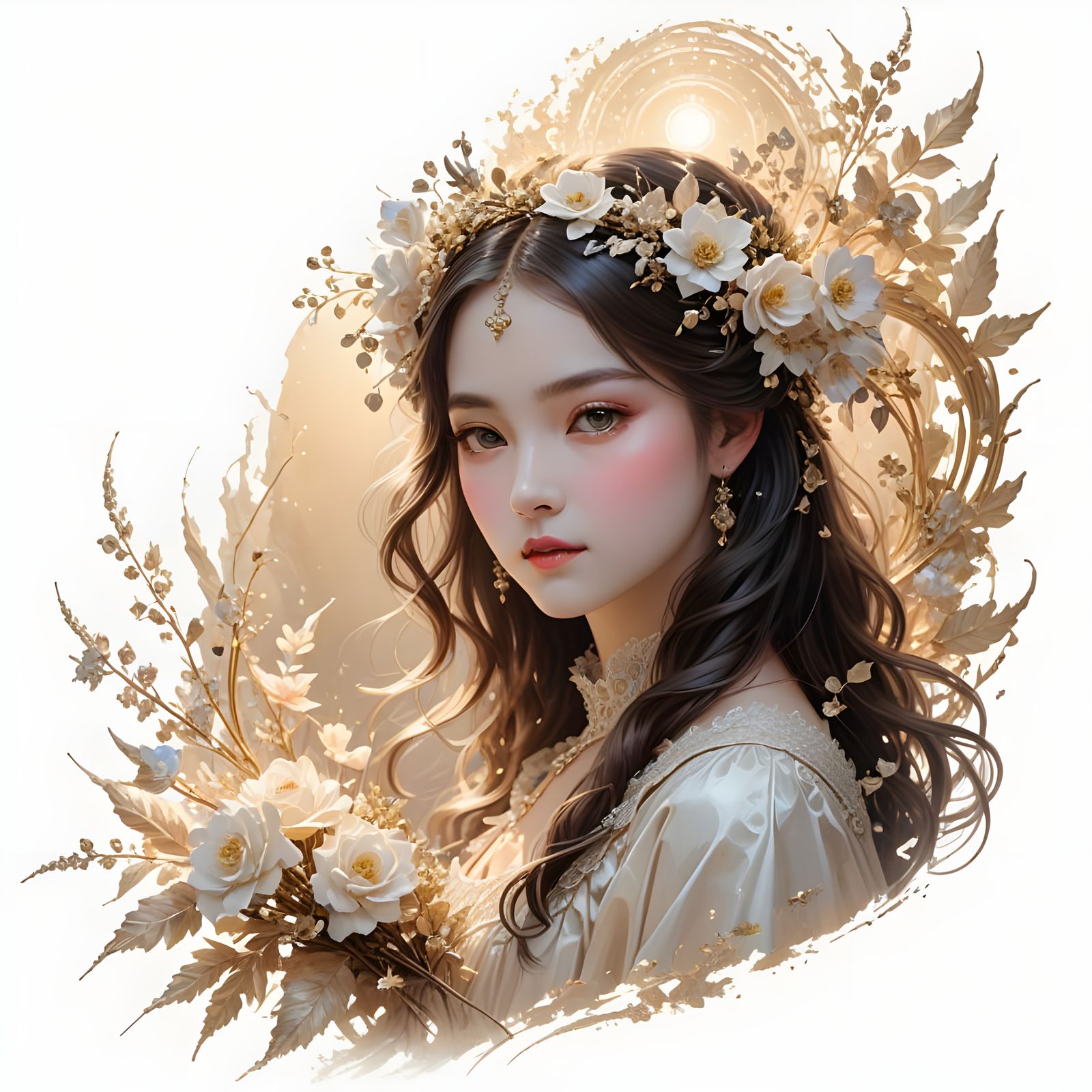 Ethereal Surrealist Masterpiece in Soft Oil Painting Style