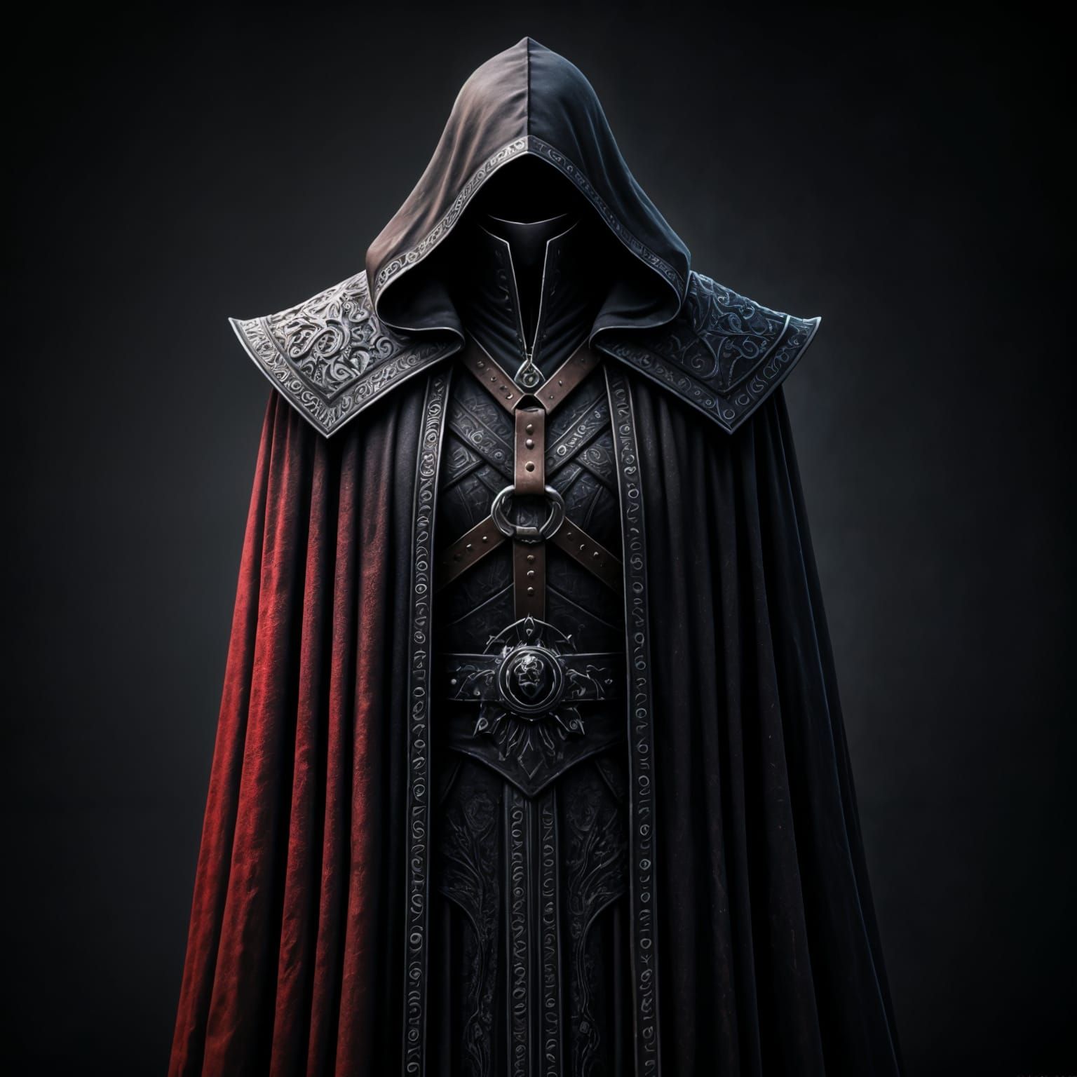 Mysterious Warlock Robe with Eldritch Symbols