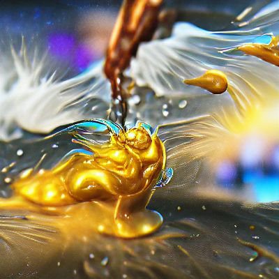 Blacksmith Forging Elemental Materials in Fantasy Style